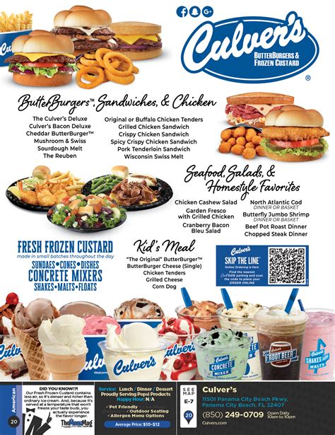 culver's menu|More.